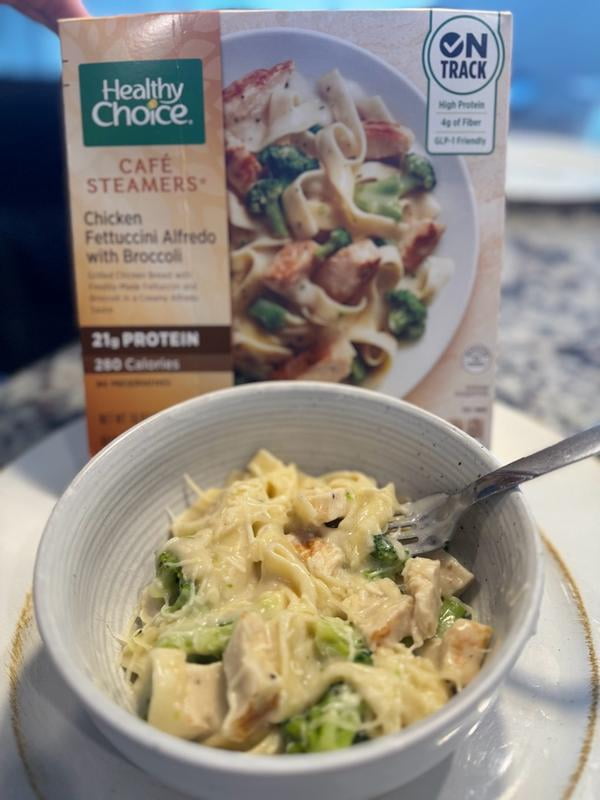 未使用◎AIVEL STEAM PACK 300g 平成美健 Healthy Choice Chicken Fettuccini Alfredo With Broccoli Frozen