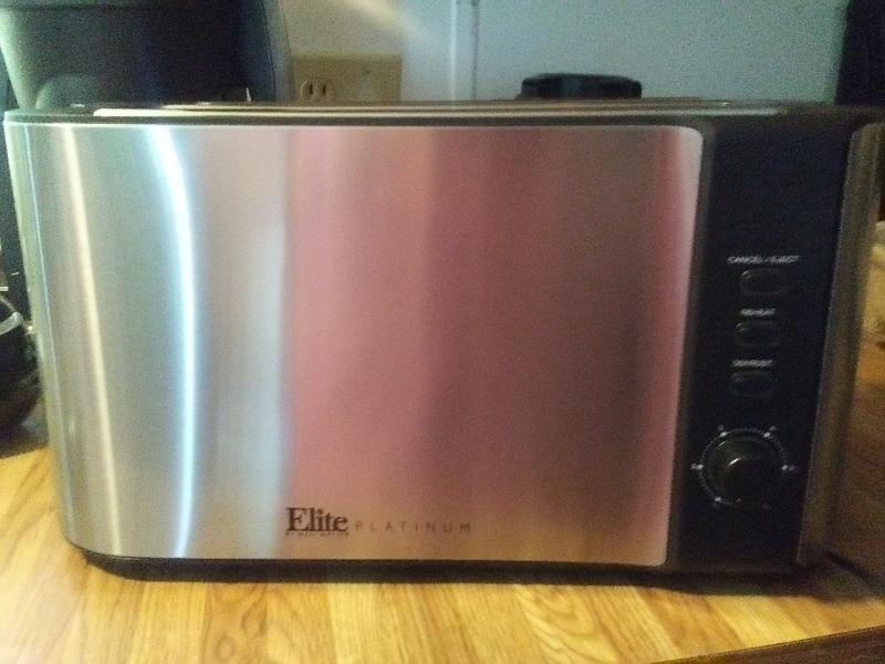 Elite Cuisine Elite Gourmet ECT-3100 4 Slice Long Toaster Bread Toaster