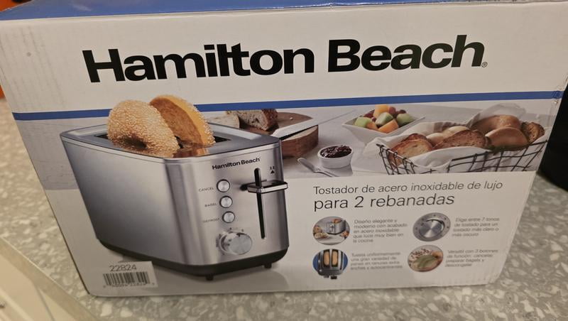 Hamilton Beach Toaster, 2-Slice Modern Luxe Series, Stainless