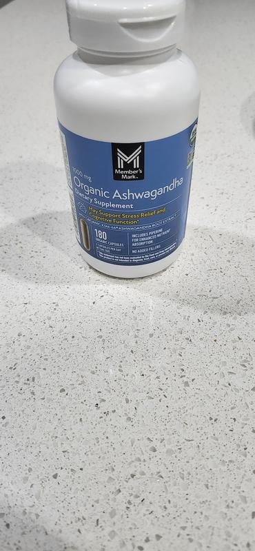Customer reviews for Member's Mark Organic Ashwagandha 1000 mg Vegetarian Capsules, 180 ct