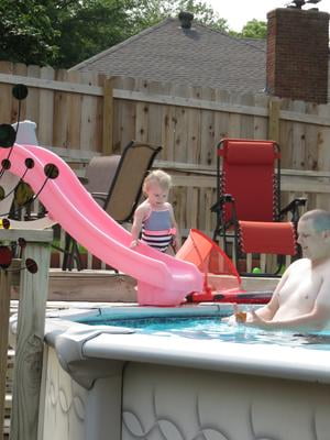 step2 naturally playful big folding pink outdoor slide for toddlers