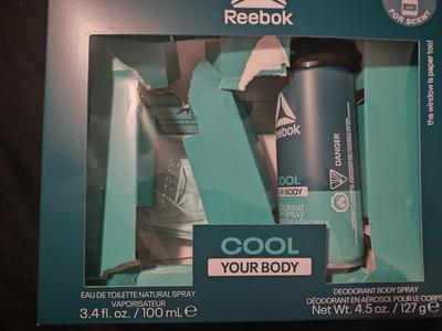 Reebok Cool Eau de Toilette, Cologne Gift Set for Men Pieces