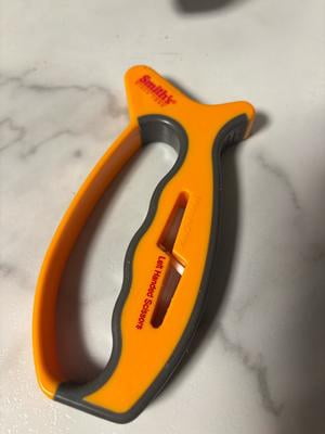 Smith's 50170 JIFFY V-Sharp Knife & Scissors Sharpener | Yellow