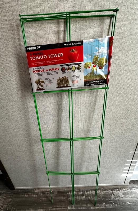 Panacea 47-in 4-Panel Heavy Duty Powder Coated Steel Tomato