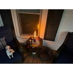 Mainstays Table Torch Citronella Oil Lamp Metal Torch for Indoor and Outdoor (Textured Blue, 1 Pc)