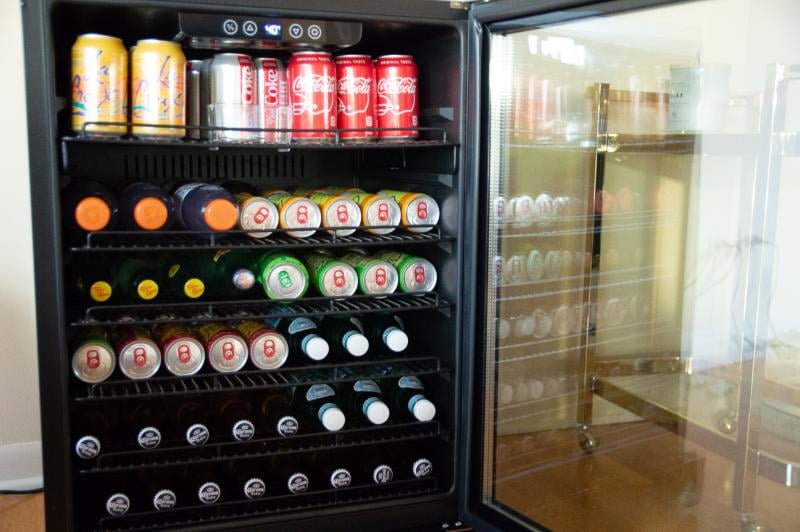 Can Beer Beverage Rack,Refrigerator Drink Storage Holder Can Storage Rack Stackable Beverage Can Dispenser Rack Iron Rack