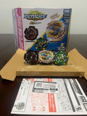 ドラゴンバトラーズ　3点セット Takara Tomy Beyblade Battle Super King B-171 GT Triple Booster Set