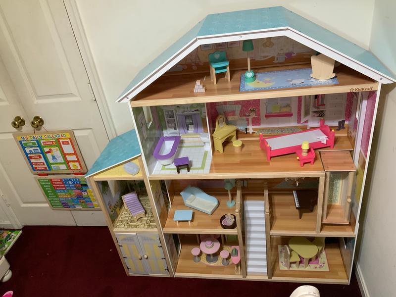 kidkraft majestic mansion dollhouse with 34 accessories