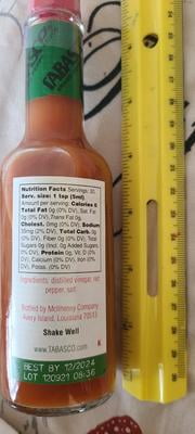 TABASCO。 TABASCO® Salsa Picante, 8.6 fl oz Squeezable Bottle, 8.6 fl