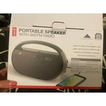 GPX Compact Portable AM/FM Radio with Aux-in, Digital Clock, and ...