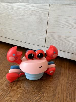 Hopscotch Lane Musical Crawling Crab, Red Dancing Toy, Babies and