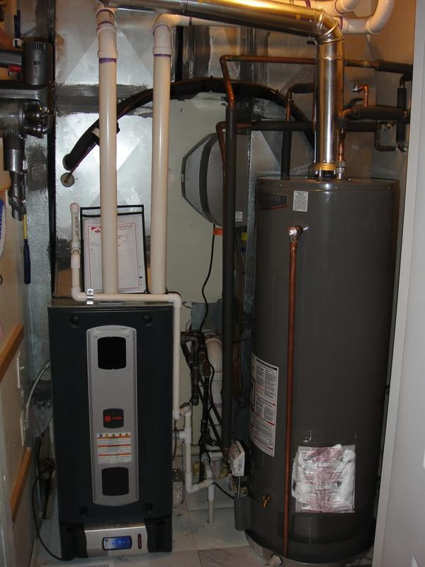 Rheem XG50T12HE40U0 50 gal 40K BTU Natural Gas Power Vent Tall Water Heater  - Walmart.com