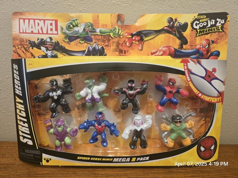 Heroes of Goo Jit Zu Marvel Spider-Verse Action Figure Minis Mega