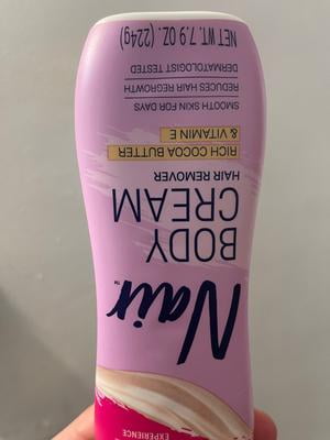 2 pack) Nair Body Cream, Hair Removal Cream with Rich Cocoa Butter