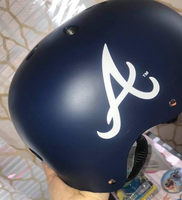 Atlanta Braves Youth Helmet - Multi-Sport Helmet for Ages 5+ - Walmart.com