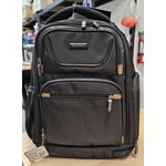 Brookstone Hayes Padded Computer Backpack - Black Gold, Fits 15