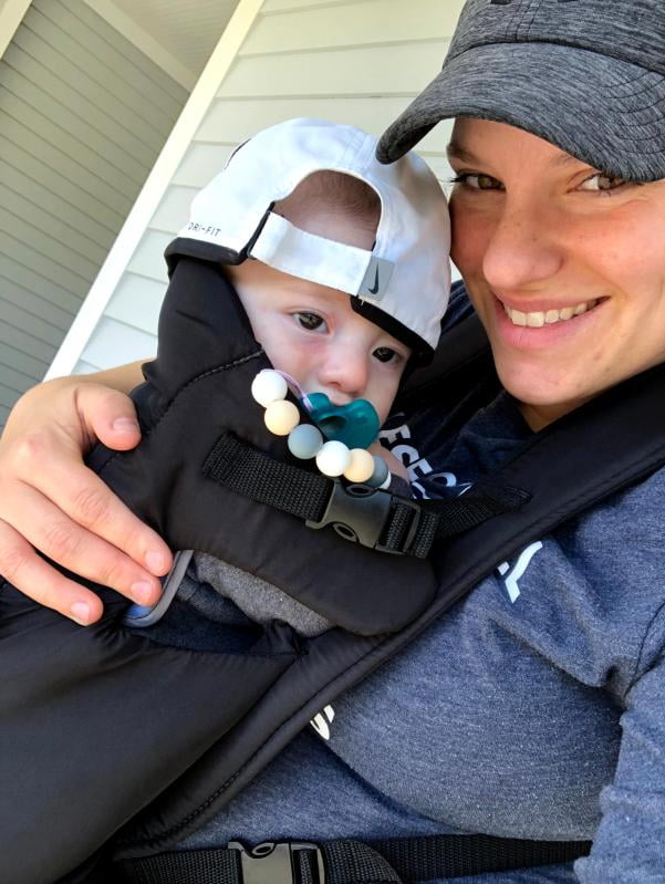 evenflo infant soft baby carrier creamsicle