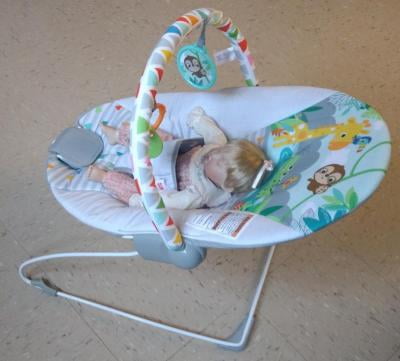 bright starts safari fun vibrating bouncer
