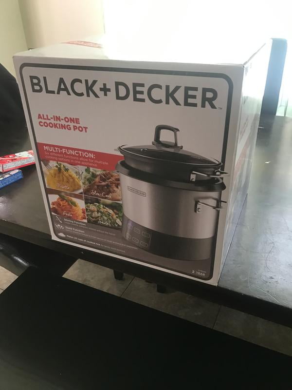 BLACK+DECKER All-In-One Cooking Pot and Rice Cooker, Stainless Steel,  RCR520S 