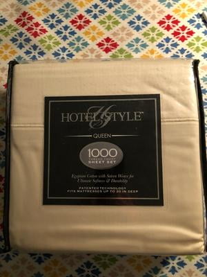 Hotel style egyptian cotton 1000 thread count bedding sheet collection Hotel Style Egyptian Cotton 1000 Thread Count Bedding Sheet Set Collection Full Soft Silver 4 Piece Set Walmart Com Walmart Com