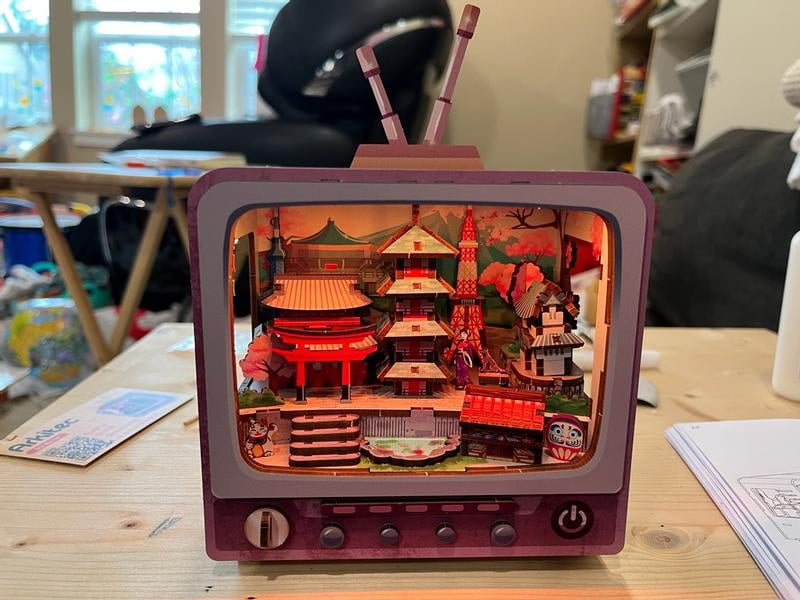 K☆124　STUDY PARK　大きな本たて Arkitec 124-Piece Tokyo CityVision 3D Build Wooden Puzzle