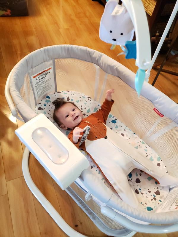 fisher price soothing motions bassinet dimensions