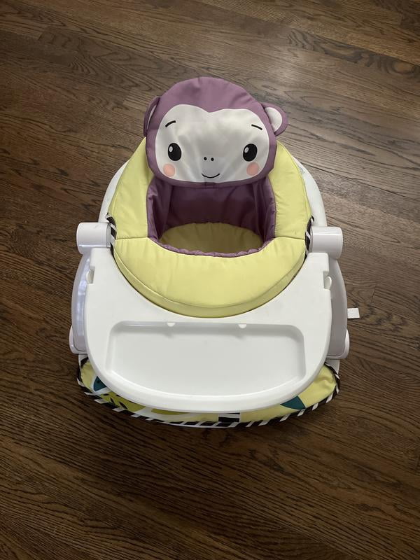 Fisher-Price Kick & Play Deluxe Sit-Me-Up Seat, Purple Monkey Baby