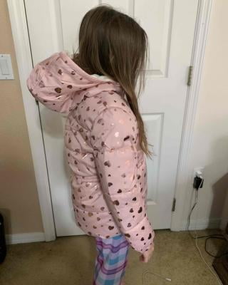 Pink Platinum Baby-Mädchen Daunenalternative Pufferjacke – Warm & Kuschelig Mit Kapuze