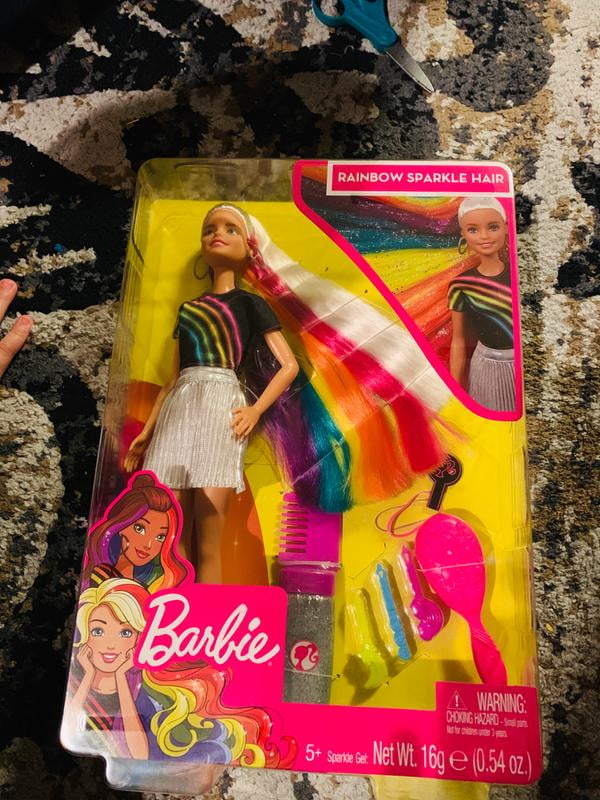 barbie rainbow hair doll instructions