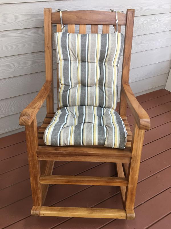 Wilson & Fisher Westwood Red 2-Piece Replacement Rocking Chair Cushion Set