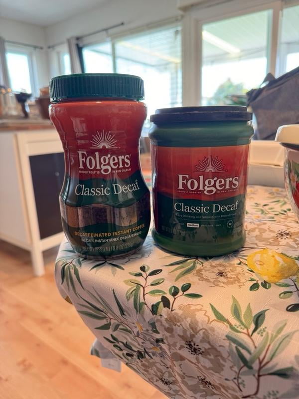 Folgers Decaffeinated Classic Roast Ground Coffee, oz