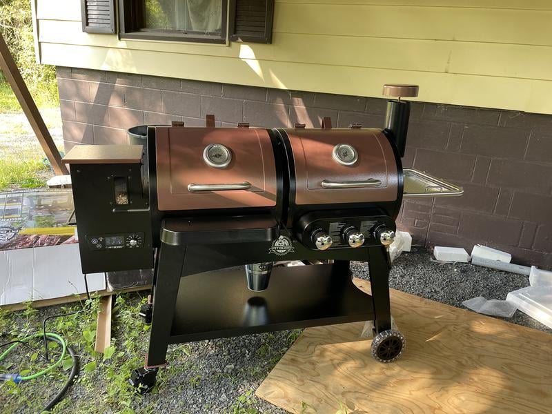 Pit Boss Charleston 1200 Combo Pellet/Gas Grill with Flame