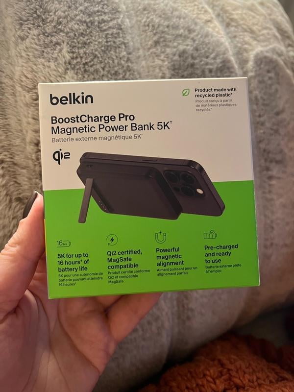 Customer reviews for Belkin BoostCharge Pro Wireless Power Bank 10K w/ Qi2,  MagSafe Compatible + Built-in Pop-up Kickstand - Compatible w/iPhone 16, 16  Plus, 16 Pro, 16 Pro Max, iPhone 15, iPhone