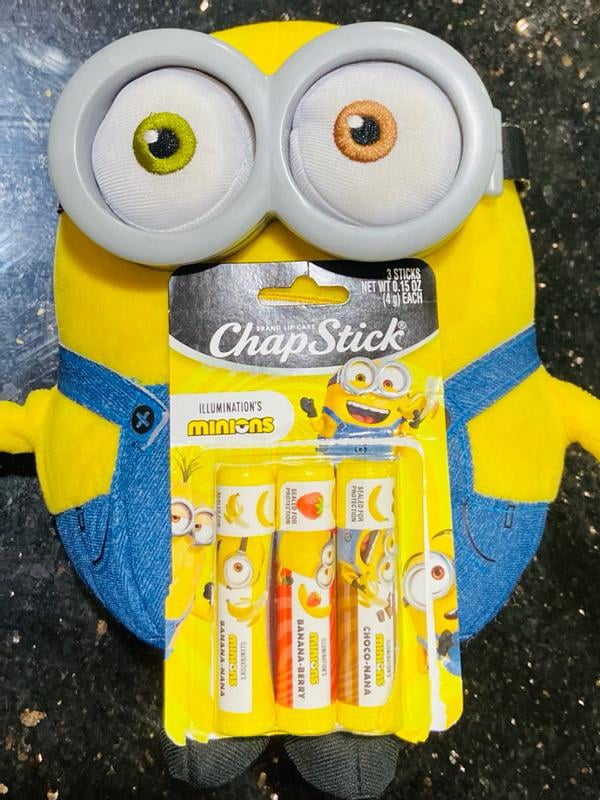 ChapStick Minions Lip Balm Set - Assorted Flavors, Kids Lip Balm