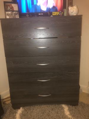 South Shore Soho 5 Drawer Dresser Black Walmart Com