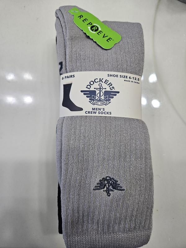 white christmas dresses Dockers Men's Performance Socks - 6-Pairs Cushioned Athletic & Dress Crew Socks for Men main image 0