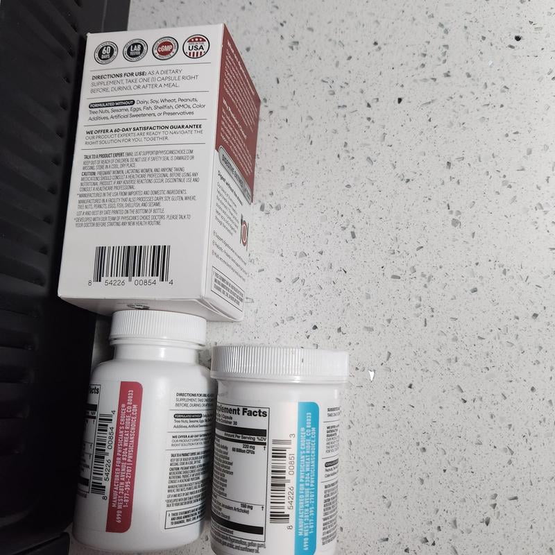 how to spot fake luxxe white glutathione Physician's Choice Gut Health Bundle: 60B Probiotic, Digestive Enzymes Size:#10(0.30mm)17M1 Numbuzin No.5 Vitamin Concentrated Serum Trizomal Glutathione K-129A by