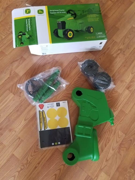 John Deere Foot To Floor Ride On Tractor Toy Toddler Tractor Ride
