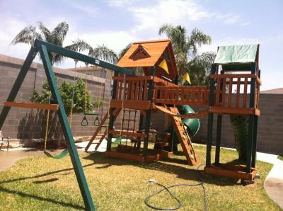 gorilla playsets catalina wooden swing set