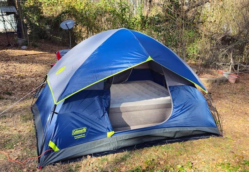 Coleman Sundome 6 Person Outdoor Hiking 10' x 10' Camping Tent w