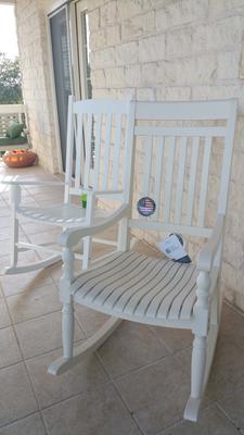 better homes and gardens white rocking chair