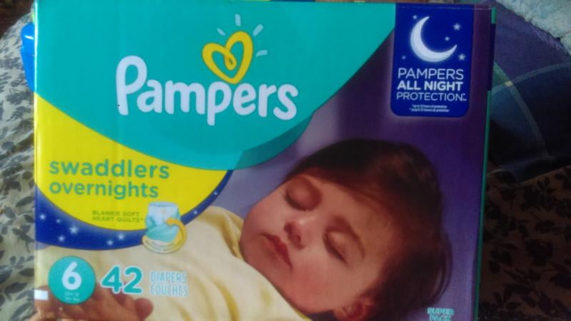 Pampers Couches Pampers Swaddlers Overnight, taille 5, 50 couches