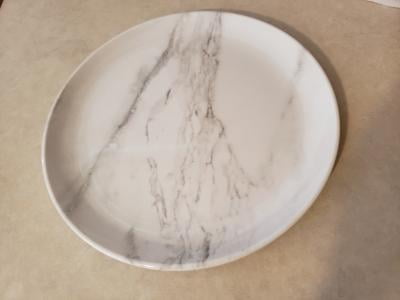 Better Homes Gardens Melamine Marble Print Salad Plate Walmart Com Walmart Com