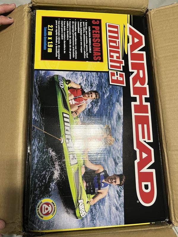 Free Shipping! Airhead Mach 3 Three-Person Towable Boat Tube Free Shipping! Airhead Mach 3 Three-Person Towable Boat Tube