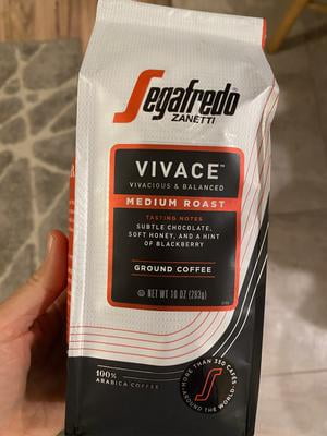 Segafredo Zanetti Vivace Ground Coffee 10oz - Medium Roast Arabica Blend From Colombia & Brazil