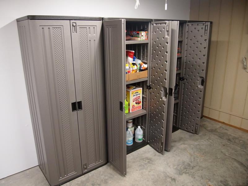 Suncast Mega Tall Utility Storage Cabinet