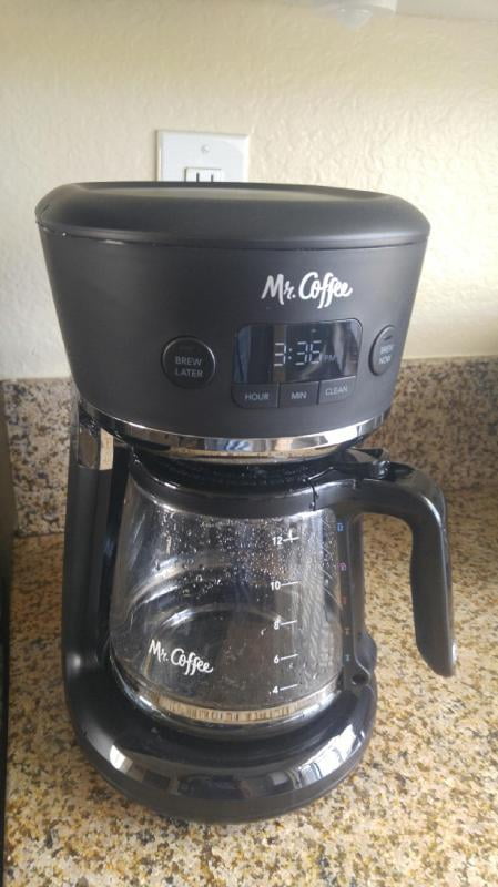 Mr. Coffee Easy Measure 12-Cup Programmable Coffee Maker, Black 