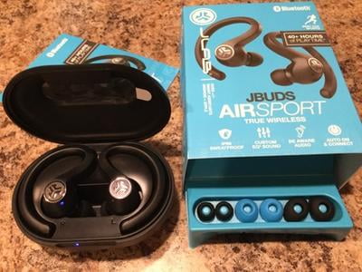 JLab JBuds Air Sport True Wireless Earbuds Bluetooth 5.0 IP66 Sweat Resistance Black Walmart