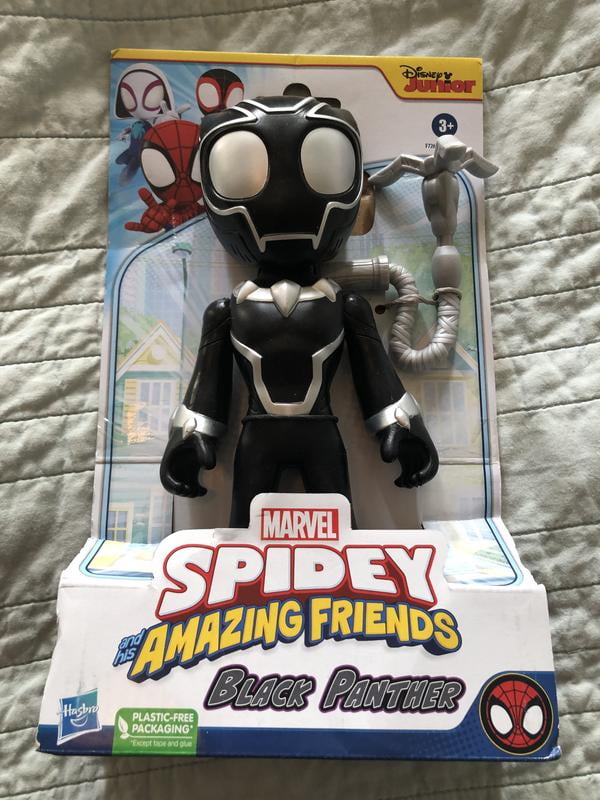 Marvel Spidey Friends Black Panther Action Figure, 9-Inch