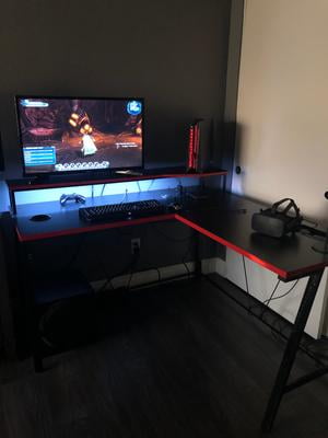 Z Line Series 1 5 Performance Light Up L Shape Gaming Desk